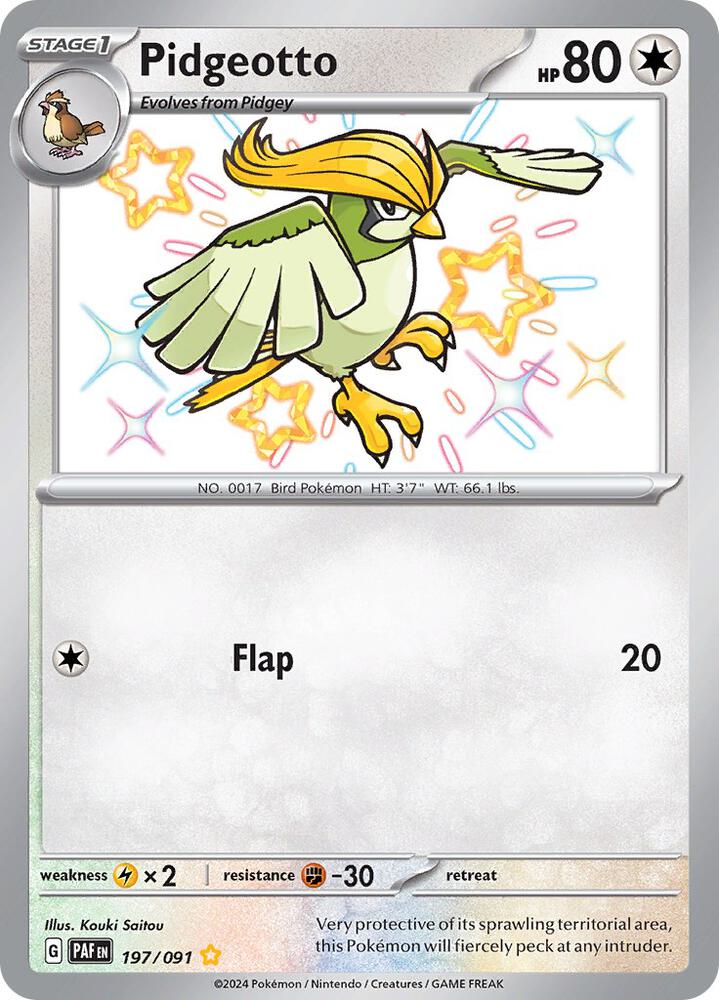 Pidgeotto (197/091) [SV Paldean Fates]