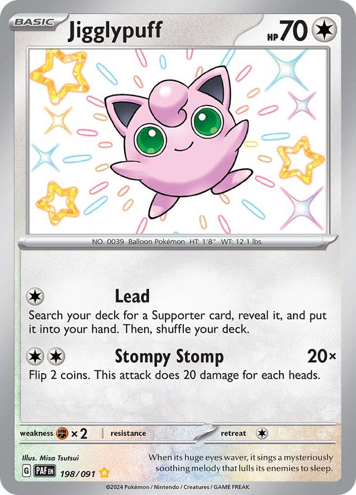 Jigglypuff (198/091) [SV Paldean Fates]