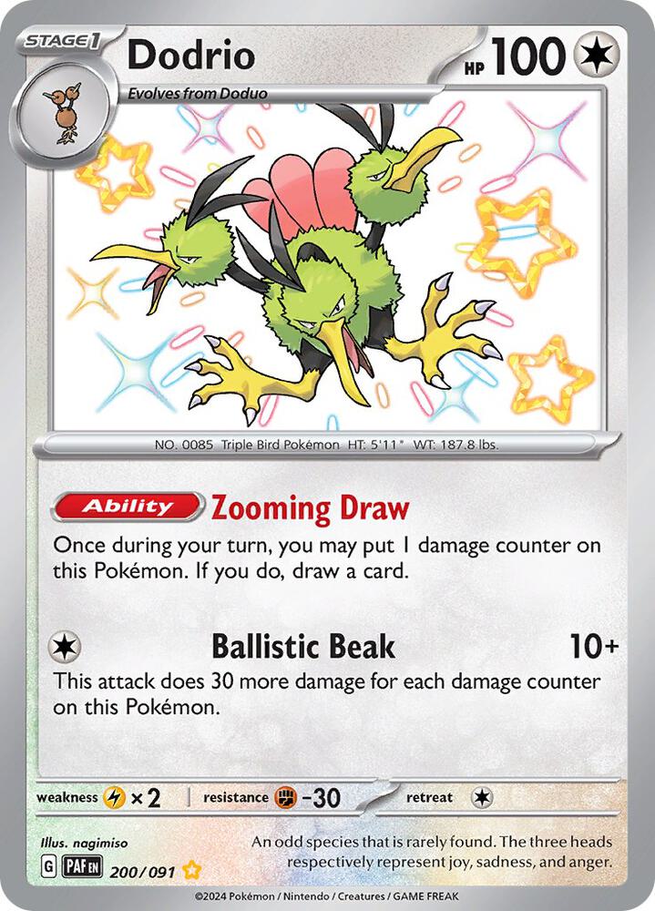 Dodrio (200/091) [SV Paldean Fates]