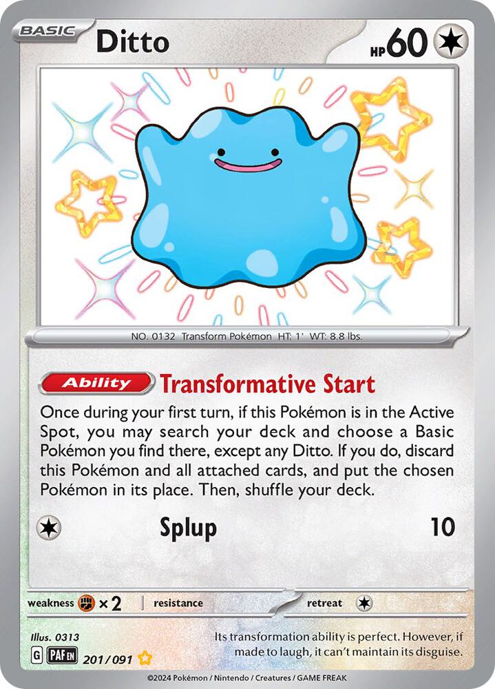Ditto (201/091) [SV Paldean Fates]