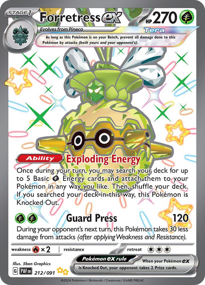 Forretress ex - 212/091 [SV Paldean Fates]