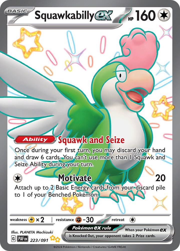 Squawkabilly ex - 223/091 [SV Paldean Fates]
