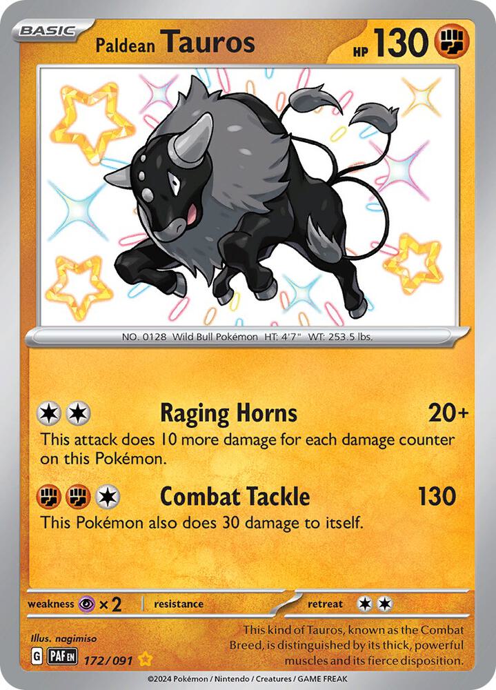 Paldean Tauros - 172/091 [SV Paldean Fates]