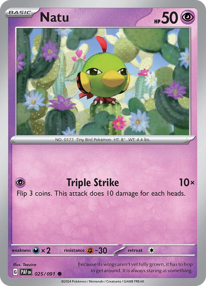 Natu - 025/091 [SV Paldean Fates]