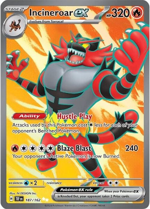 Incineroar ex - 187/162 [SV05 Temporal Forces]