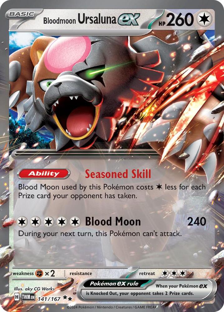 Bloodmoon Ursaluna ex - 141/167 [SV06 Twilight Masquerade]