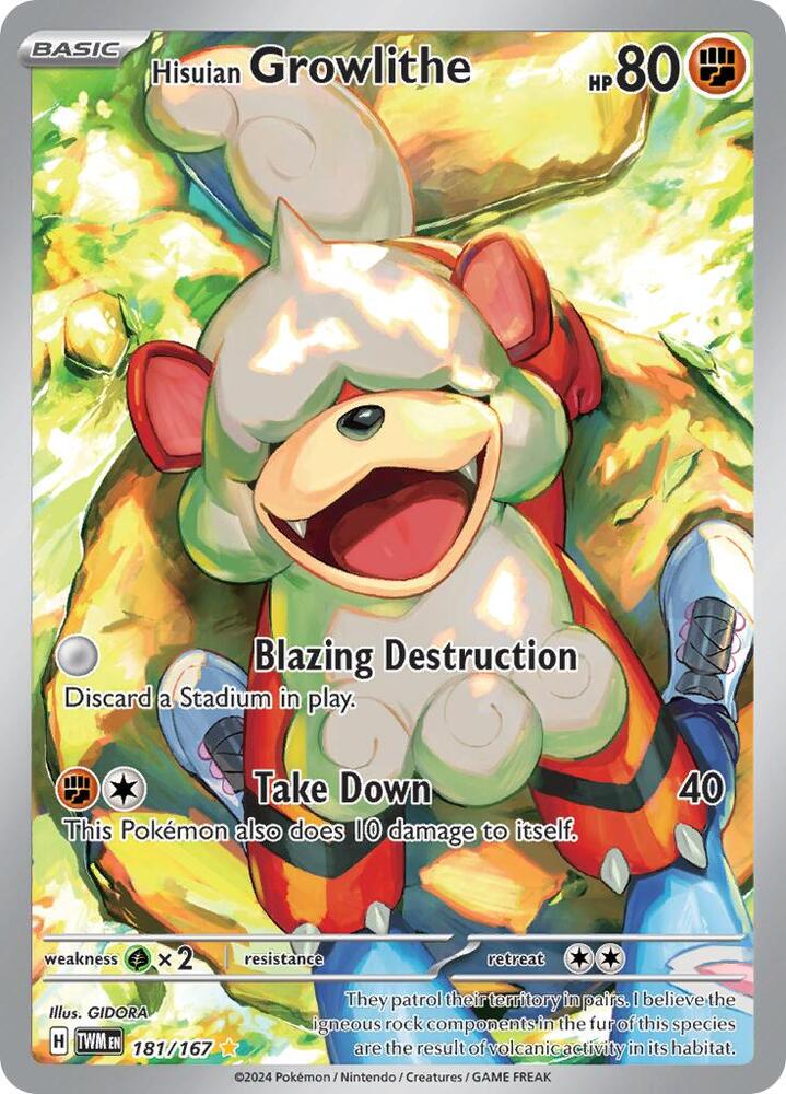 Hisuian Growlithe - 181/167 [SV06 Twilight Masquerade]