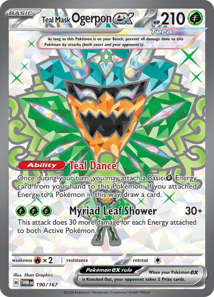 Teal Mask Ogerpon ex - 190/167 [SV06 Twilight Masquerade]