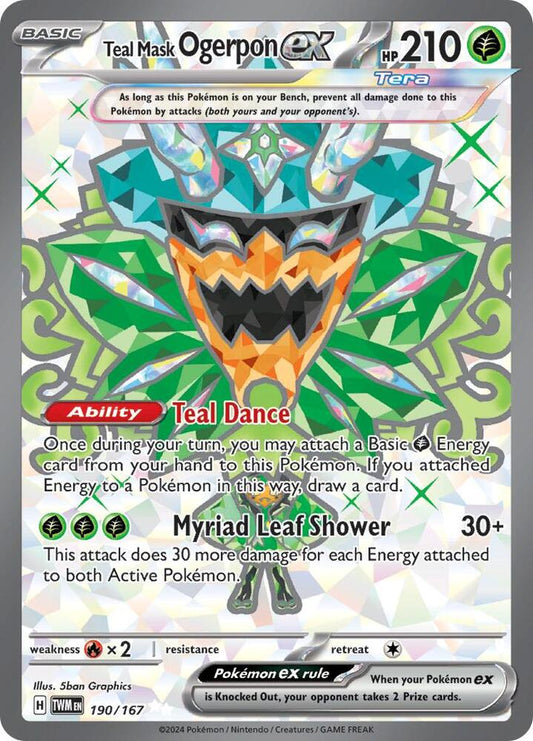 Teal Mask Ogerpon ex - 190/167 [SV06 Twilight Masquerade]