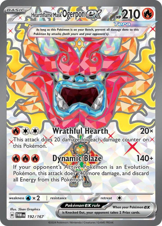 Hearthflame Mask Ogerpon ex - 192/167 [SV06 Twilight Masquerade]