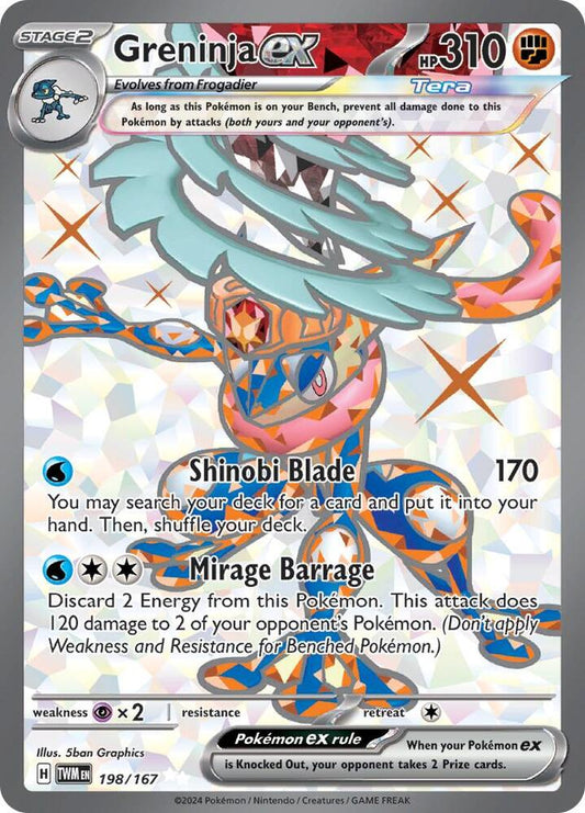 Greninja ex - 198/167 [SV06 Twilight Masquerade]