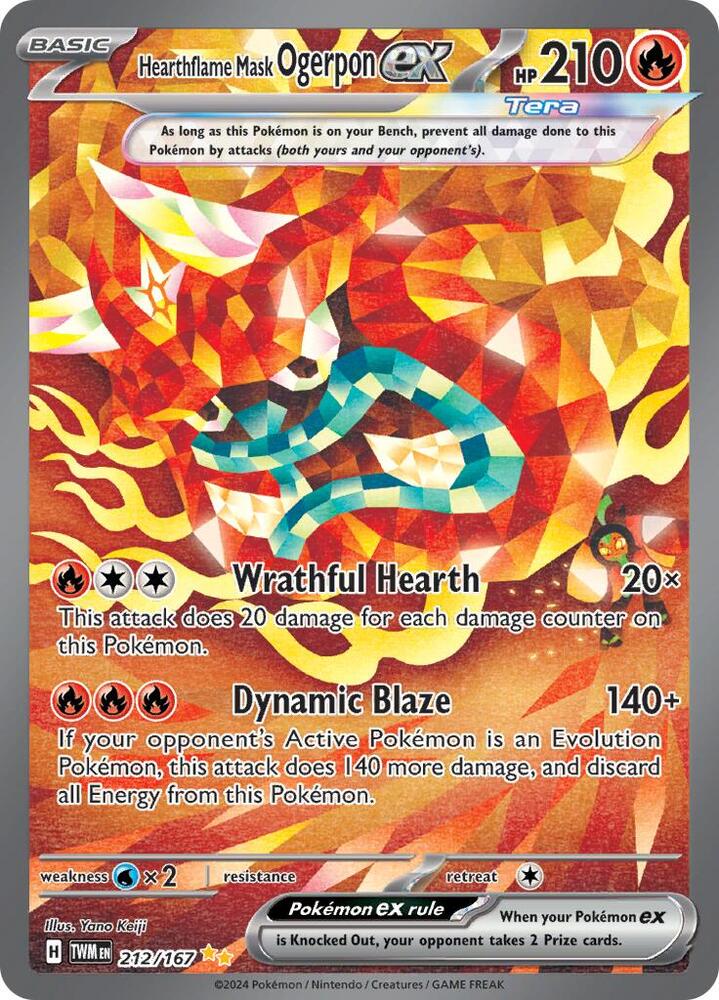 Hearthflame Mask Ogerpon ex - 212/167 [SV06 Twilight Masquerade]
