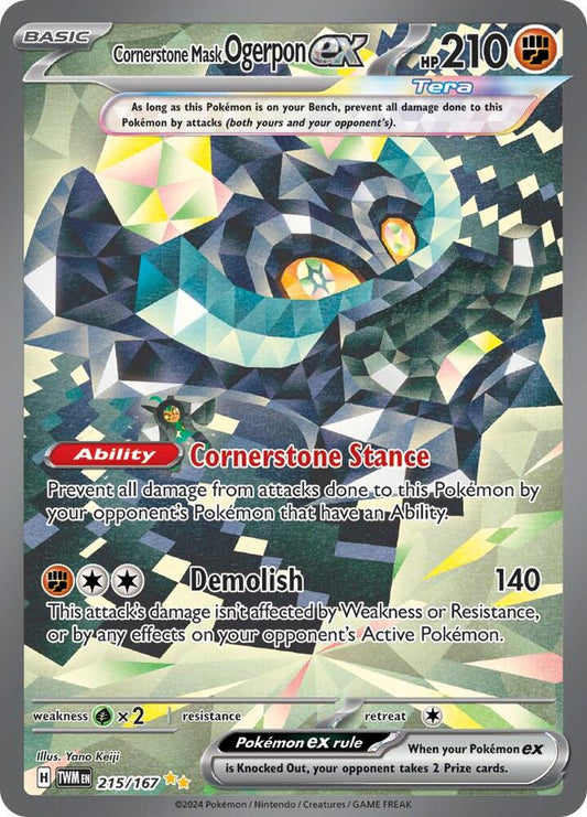 Cornerstone Mask Ogerpon ex - 215/167 [SV06 Twilight Masquerade]