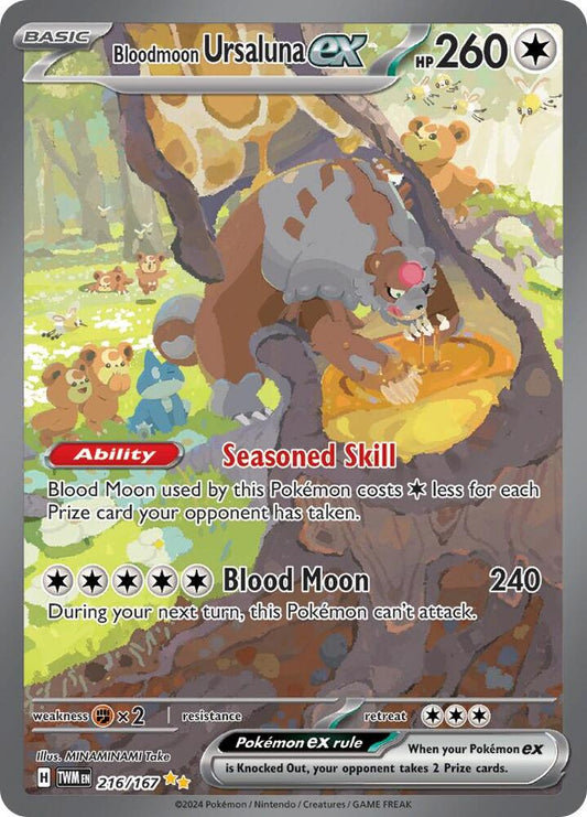 Bloodmoon Ursaluna ex - 216/167 [SV06 Twilight Masquerade]