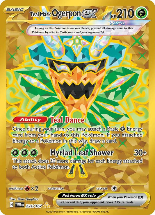 Teal Mask Ogerpon ex - 221/167 [SV06 Twilight Masquerade]