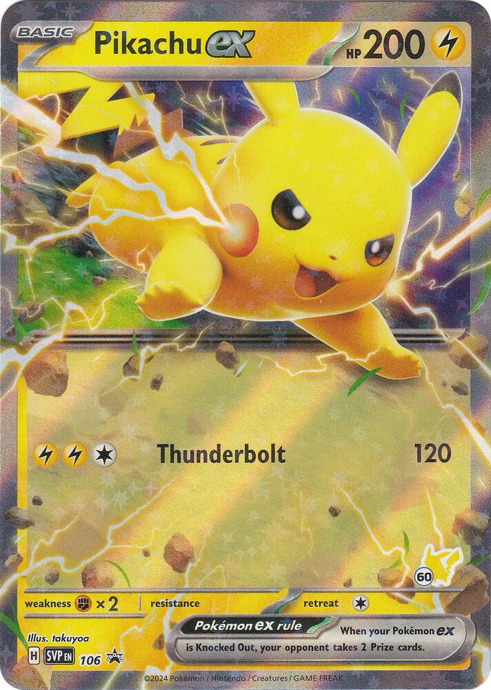 Pikachu ex (Pikachu 60) (106) [Battle Academy 2024]