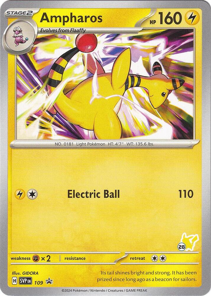 Ampharos - Pikachu 28 (109) [Battle Academy 2024]