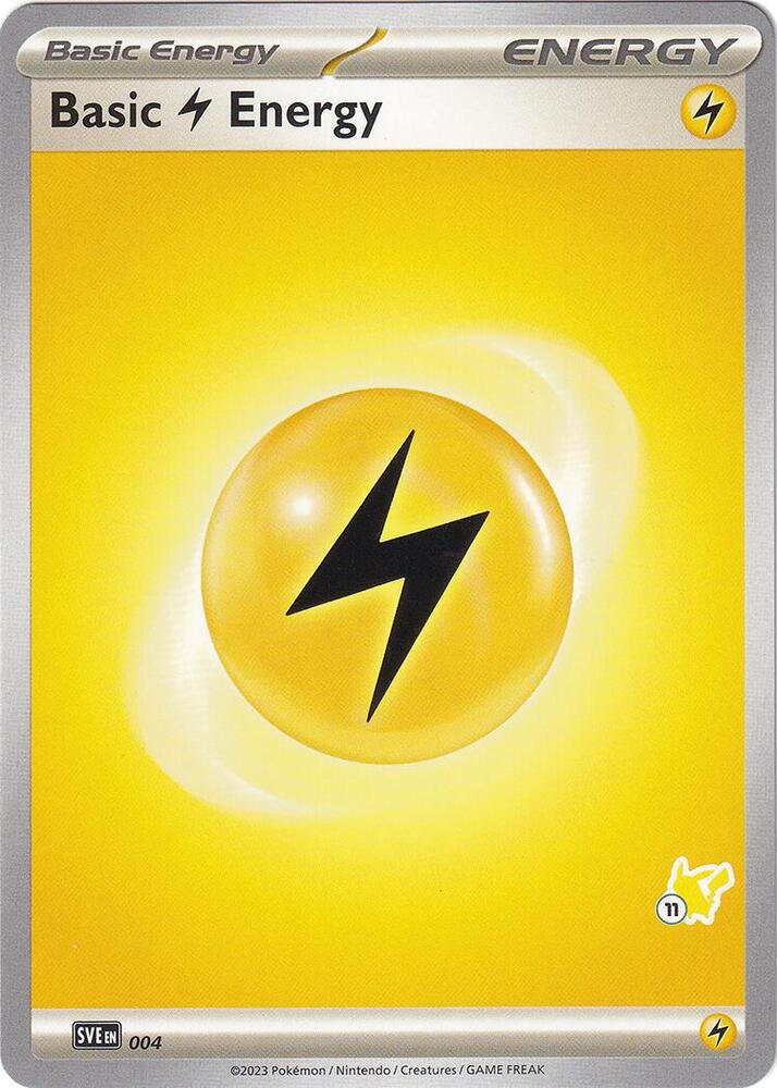 Basic Lightning Energy - Pikachu 11 (004) [Battle Academy 2024]