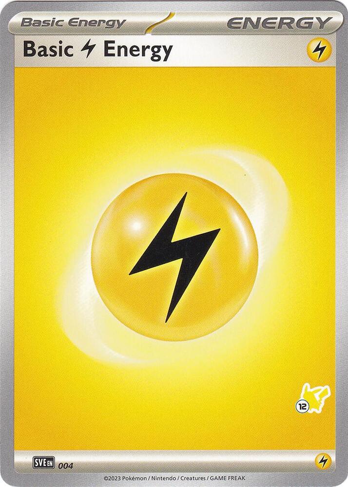 Basic Lightning Energy - Pikachu 12 (004) [Battle Academy 2024]