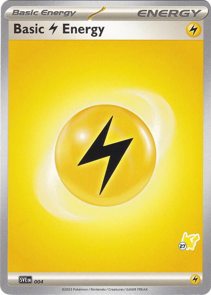 Basic Lightning Energy - Pikachu 27 (004) [Battle Academy 2024]