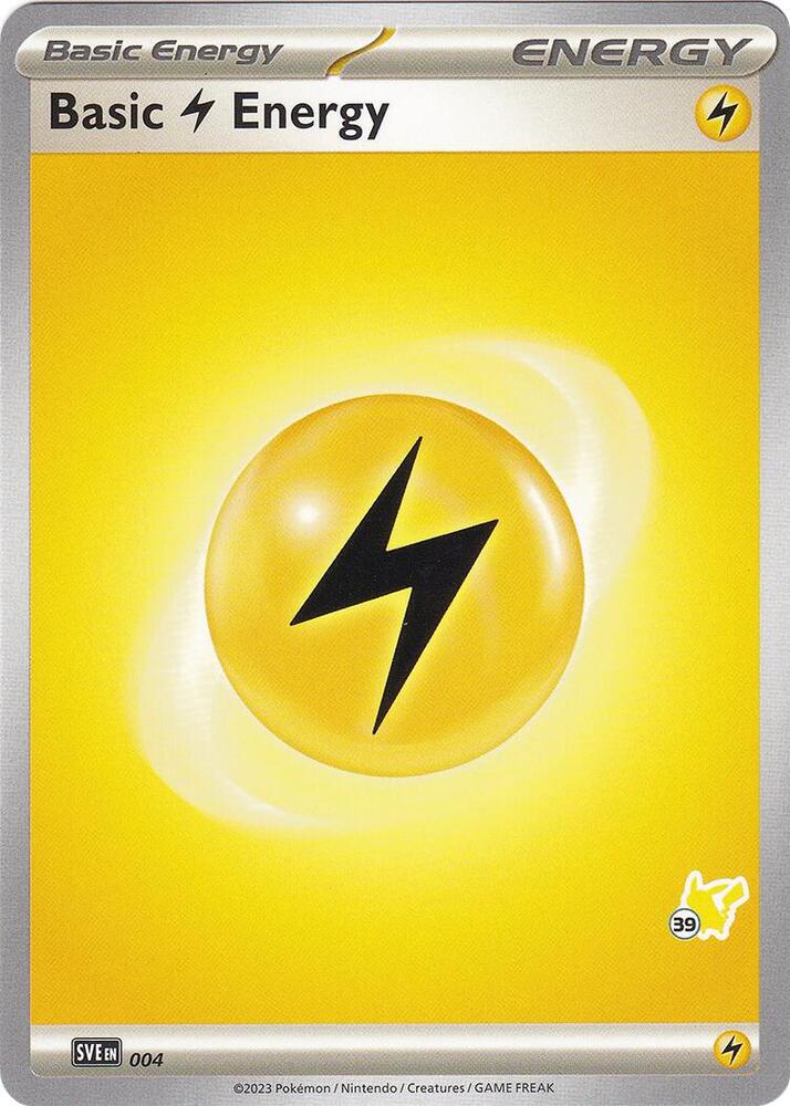 Basic Lightning Energy - Pikachu 39 (004) [Battle Academy 2024]