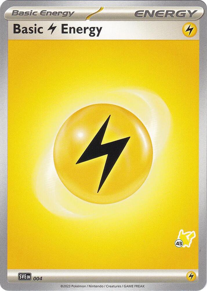 Basic Lightning Energy - Pikachu 43 (004) [Battle Academy 2024]