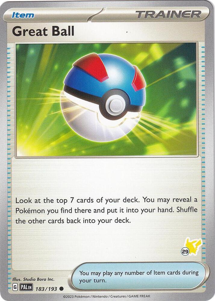 Great Ball - Pikachu 29 (183/193) [Battle Academy 2024]