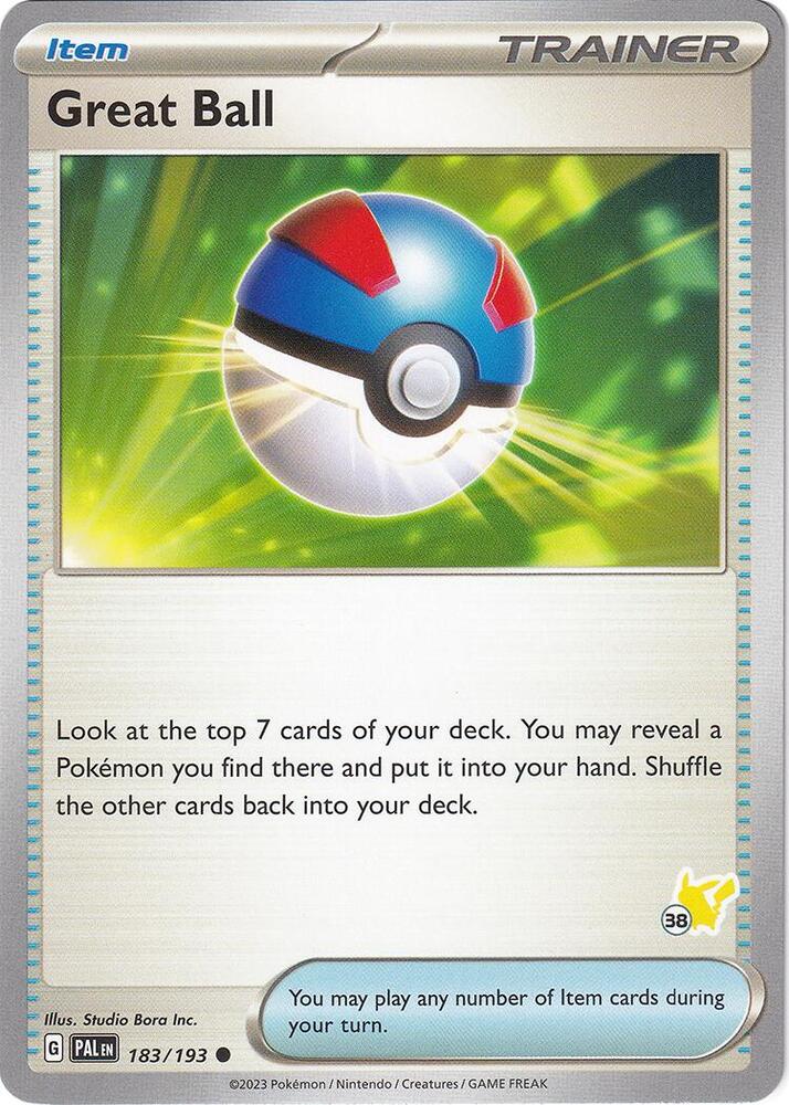 Great Ball - Pikachu 38 (183/193) [Battle Academy 2024]