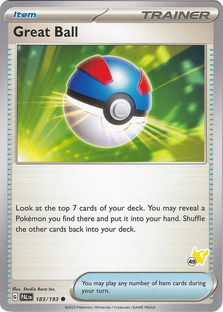 Great Ball - Pikachu 49 (183/193) [Battle Academy 2024]