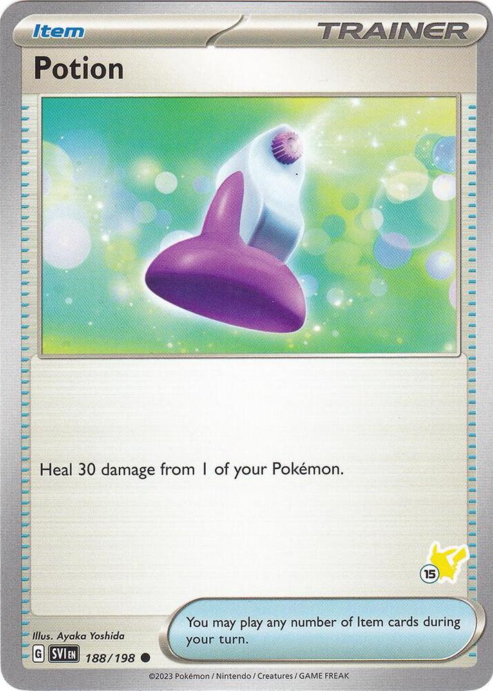 Potion - Pikachu 15 (188/192) [Battle Academy 2024]