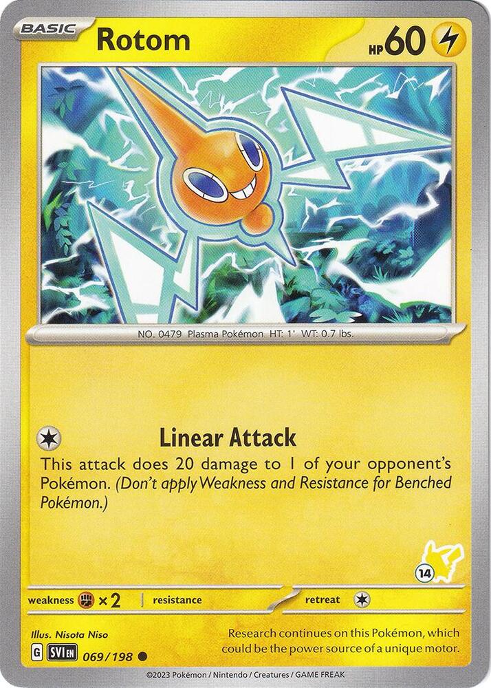 Rotom - Pikachu 14 (069/198) [Battle Academy 2024]