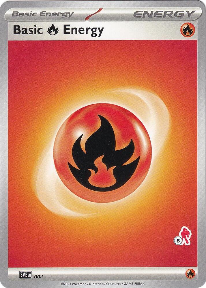 Basic Fire Energy - Armarouge 8 (002) [Battle Academy 2024]