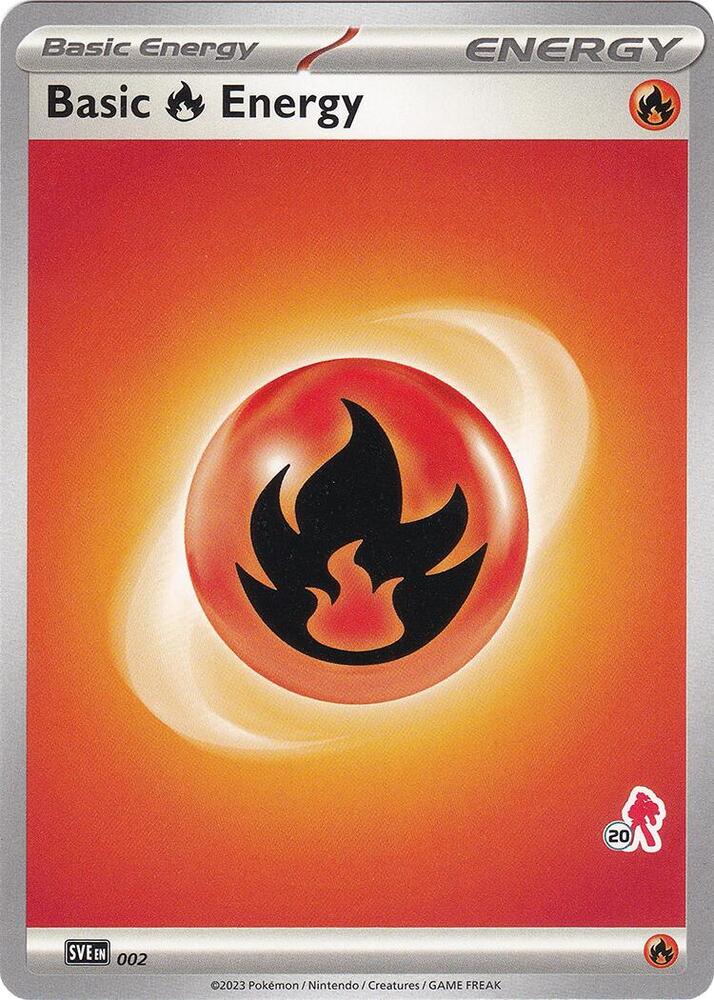 Basic Fire Energy - Armarouge 20 (002) [Battle Academy 2024]