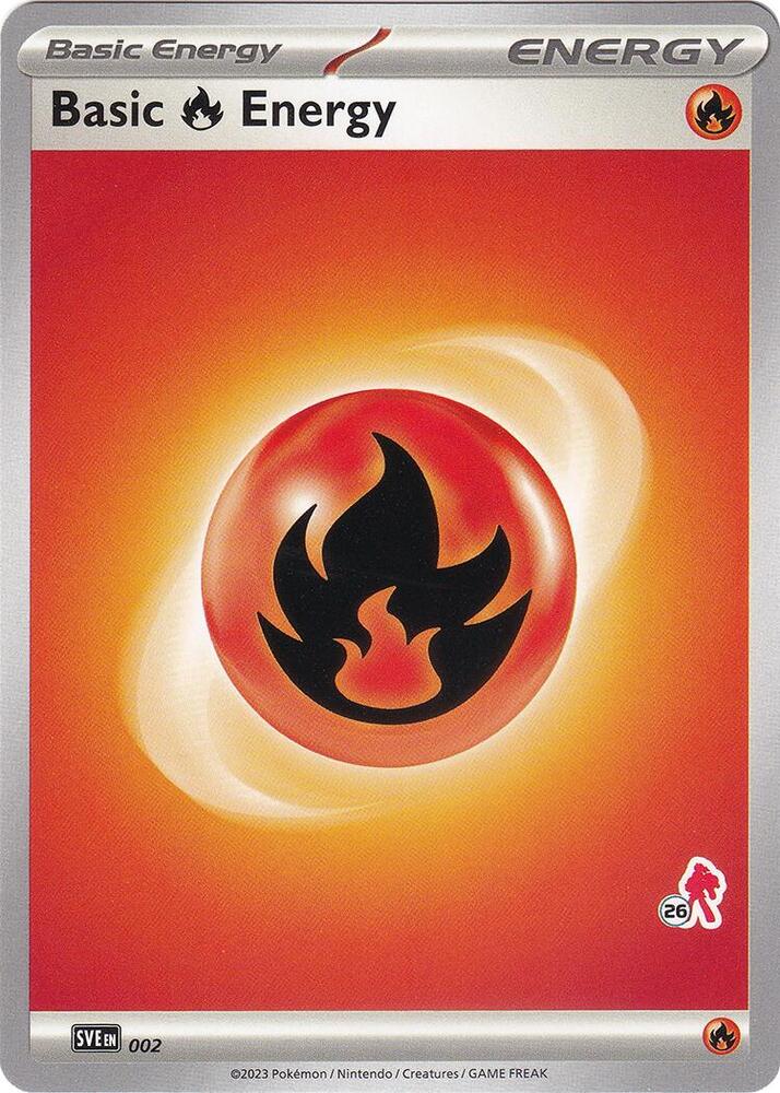 Basic Fire Energy - Armarouge 26 (002) [Battle Academy 2024]