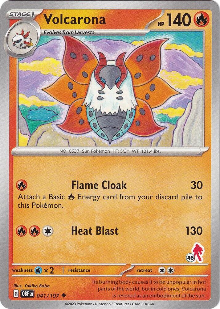 Volcarona - Armarouge 46 (041/197) [Battle Academy 2024]