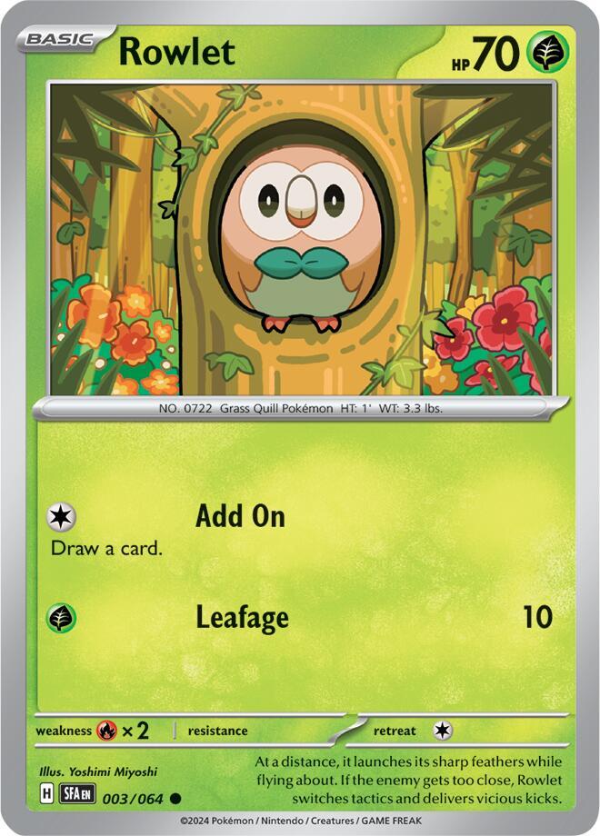 Rowlet (003/064) [SV Shrouded Fable]