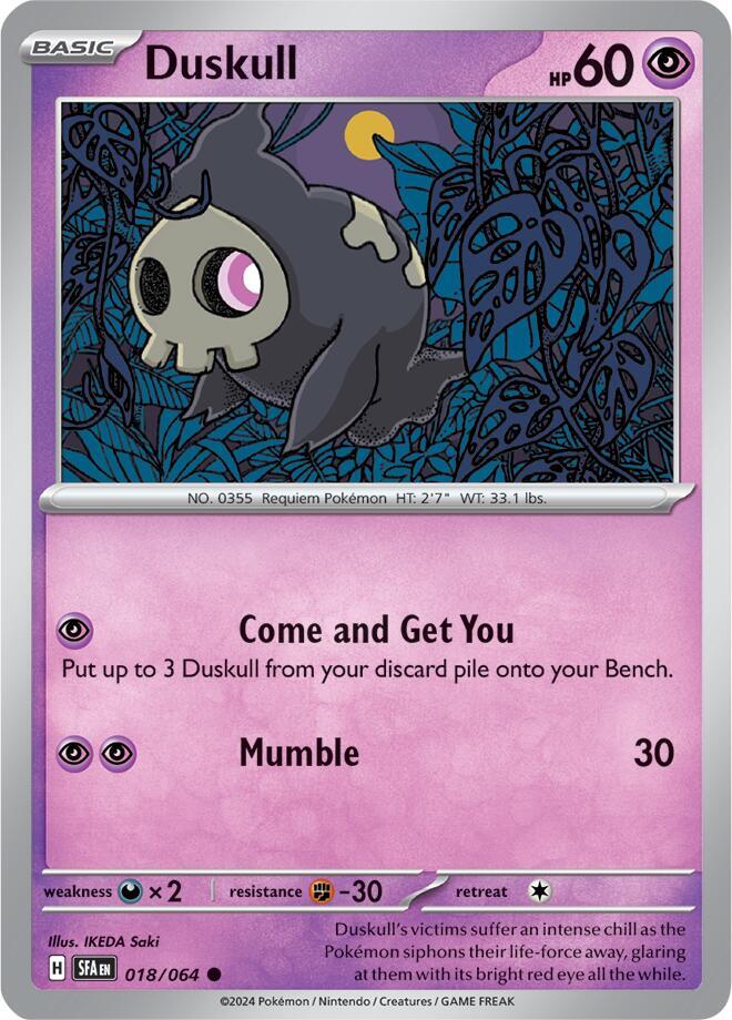 Duskull - 018/064 [SV Shrouded Fable]