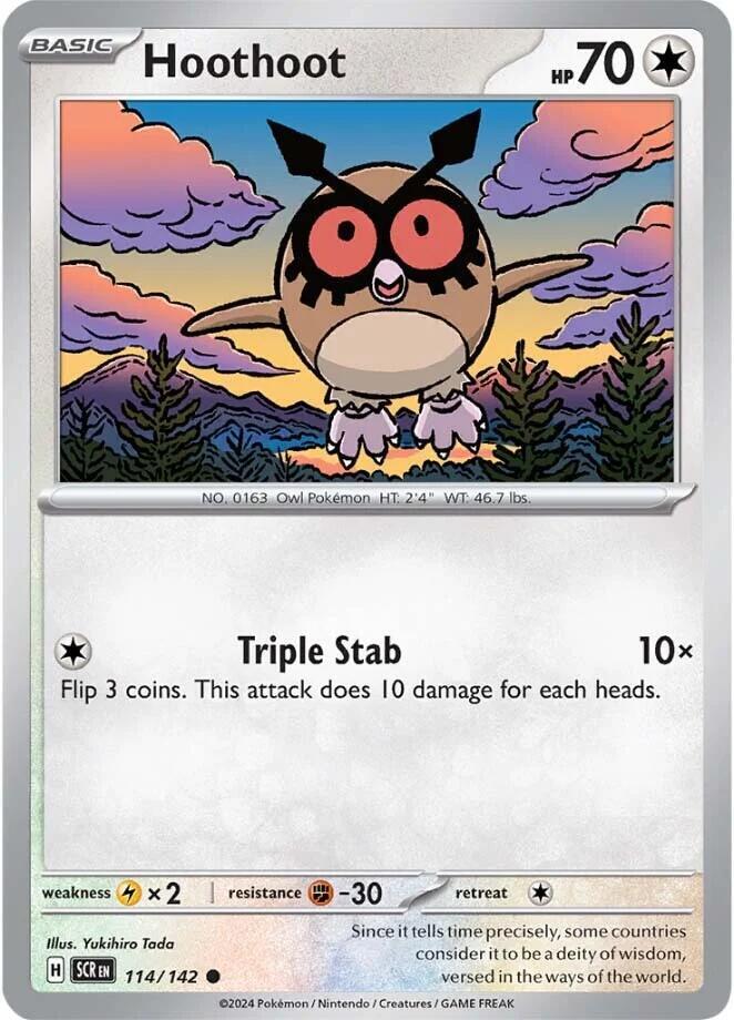 Hoothoot (114/142) [SV07 Stellar Crown]