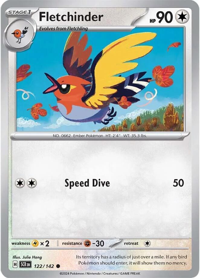 Fletchinder (122/142) [SV07 Stellar Crown]