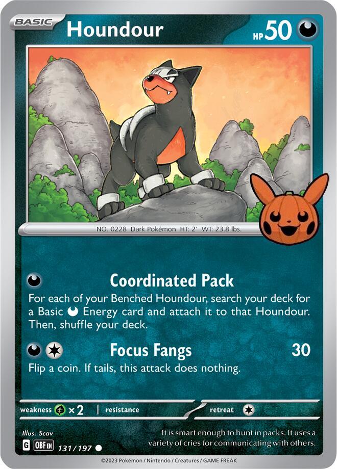Houndour - 131/197 [Trick or Trade BOOster Bundle 2024]