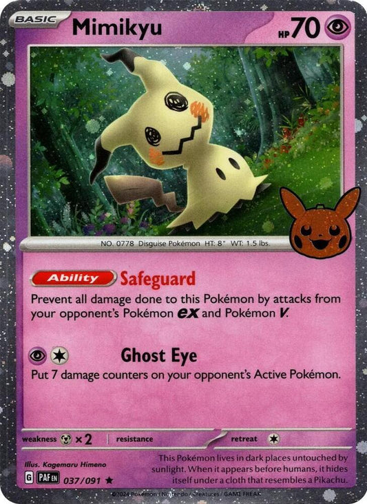 Mimikyu - 037/091 (Cosmos Holo) [Trick or Trade BOOster Bundle 2024]