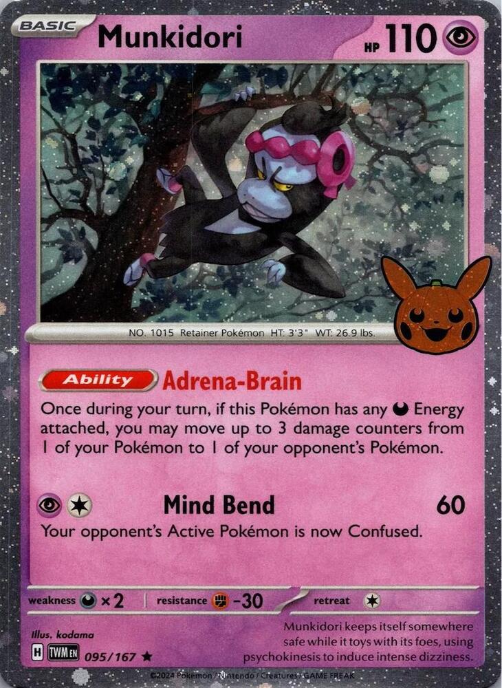 Munkidori (Cosmos Holo) (095/167) [Trick or Trade BOOster Bundle 2024]
