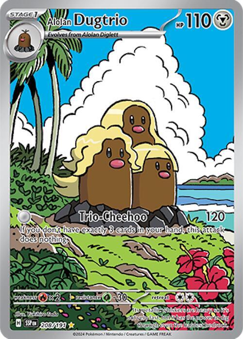 Alolan Dugtrio - 208/191 [SV08 Surging Sparks]