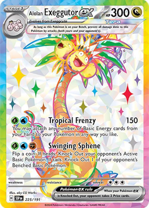 Alolan Exeggutor ex - 225/191 [SV08 Surging Sparks]