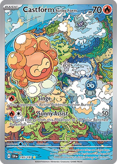 Castform Sunny Form - 195/191 [SV08 Surging Sparks]