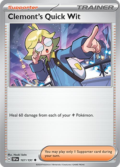 Clemont's Quick Wit - 167/191 [SV08 Surging Sparks]