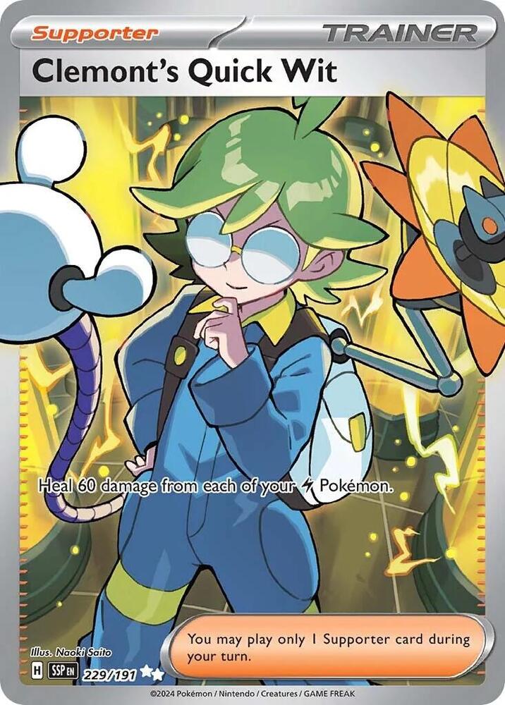 Clemont's Quick Wit - 229/191 [SV08 Surging Sparks]
