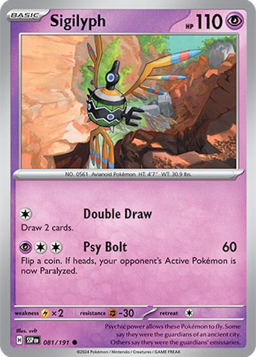 Sigilyph (081/191) [SV08 Surging Sparks]