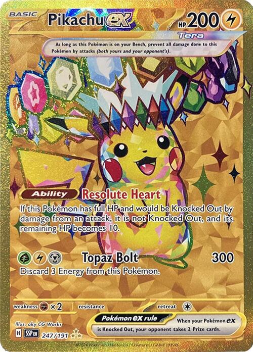 Pikachu ex - 247/191 [SV08 Surging Sparks]