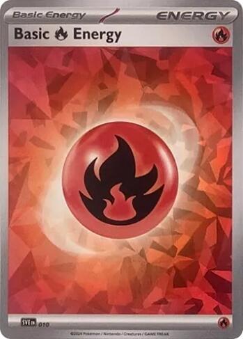 Basic Fire Energy (Cracked Ice Holo) (010) [SVE: Scarlet & Violet Energies]